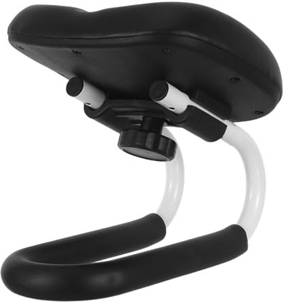 Abaodam Sgabello da Meditazione Ergonomico Nero in Metallo, Panca Regolabile Antiscivolo per Alleviare Pressione Ginocchia, per Preghiera Indoor e Yoga Zen