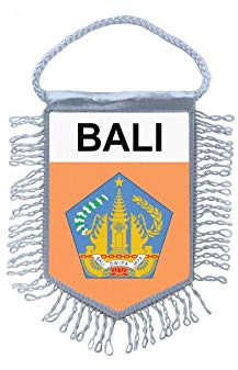 Akachafactory Mini banner flag pennant window mirror cars country banner bali indonesia