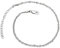 Damen Fußkettchen Singapurkette 925 Sterling Silber rhodiniert 2,4mm breit 21-26 cm lang Fußkette Armkette Anklet nickelfrei anlaufgeschützt