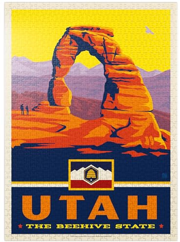 MyPuzzle Utah: The Beehive State - Premium 1000 Piece Jigsaw Puzzle for Adults