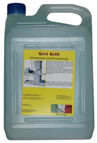 SOLEPLASTIC Brillantante Lavastoviglie 5 Litri Brillantante Per Lavastoviglie Industriali