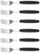 6er Set Giesser Messer Besteck Made in Germany - Gabel Essgabel Steakgabel Menügabel groß - ideal für Camping Rostfreier Edelstahl, ergonomischer Griff - Made in Germany - Schwarz