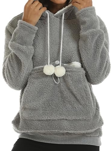 Women Pet Pouch Coat Hoodie Pet Carrier Hoodies Cat Puppy Dog Kangaroo Pouch Holder Sweatshirt Shirt Pullover