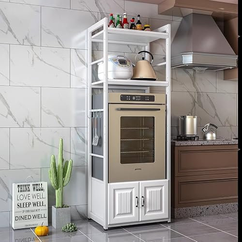 Soporte de Frigorífico Estante de Almacenamiento para Refrigerador y Lavadora, Organizador de Electrodomésticos de Cocina para Encimera de Despensa, Soporte para Microondas con Gran Capacidad(55x40x18
