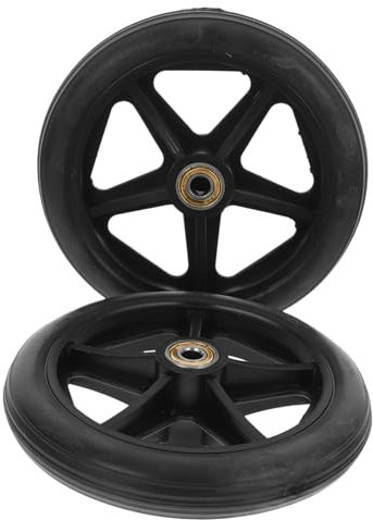 POPETPOP 2 Pièces Roues Frontales Pour Fauteuil De Mobilité Remplacement Rechange Pour Fauteuil De Mobilité