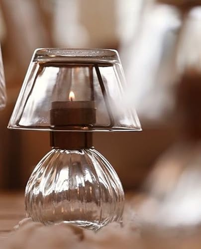 New Stunning Decorative Glass Tealight Table Lamp – Timeless Candle Holder Design for Ambient Lighting, Dinner Tables & Special Occasions Home Decor-G72