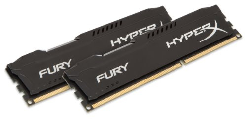 HyperX HX318C10FBK2/8 Fury Schwarz 8GB 1866MHz DDR3 CL10 DIMM (Kit 2x 4GB )