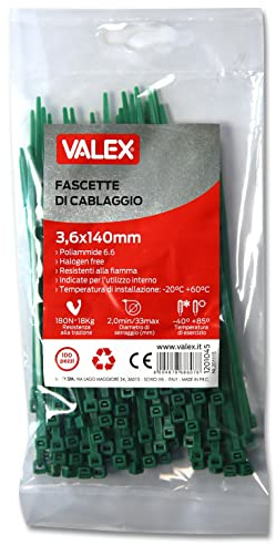 Valex - Precintos para cables - Color verde