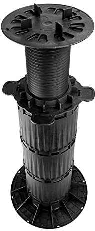 Supporto d‘ appoggio Premio Piastra di appoggio per Piastra per Pavimento Esterno per terrazza per Piastre Piastrelle per Patio in Cemento in Ceramica Altezza Regolabile 1 Pezzo 370-470 mm