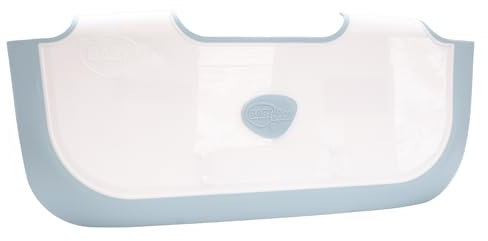 NUEVO BabyDam Bathwater Barrera | Bañera de hidromasaje bebé | Blanco/Azul | Convierte un baño estándar a un baño de bebé
