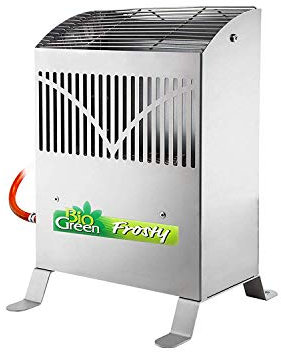 Bio Green Gas-Gewächshaus-Heizung Frosty | 2500 Watt | Frostschutz-Funktion, Nullabschaltung und Sauerstoffmangel-Sicherung | Boden- und Wandmontage