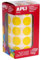 Apli 4859 - 1770 gommettes en rouleau jaune diam 20