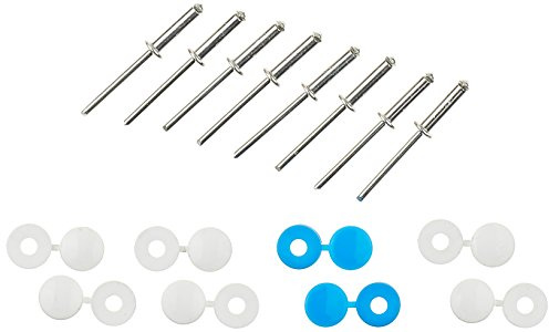 Altium 810416 8 Rivets et Caches Plaques Immatriculation, Bleu