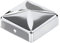 Alberts 327064 Tapa de poste para postes de madera, forma plana, acero inoxidable, 70 x 70 mm