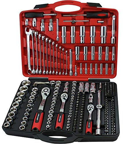 neilsen CT3748 1/4/3/8/1/2-Inch Drive Socket Set - Silver (219-Piece)