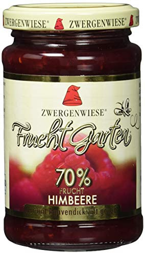 Zwergenwiese Bio Fruchtaufstrich Fruchtgarten Himbeere, 225 g
