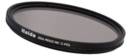 Haida Pro II Digital Slim Polfilter Zirkular MC (multicoating) - 58mm - inkl. Cap mit Innengriff
