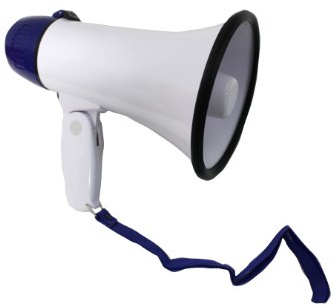 Rhode Island Novelty 8 Supporters Megaphone with Siren Sound, colors may vary