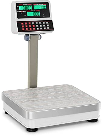 Steinberg Systems Kontrollwaage mit Hochanzeige Digitalwaage Industriewaage 100 kg / 10 g LCD viele Funktionen