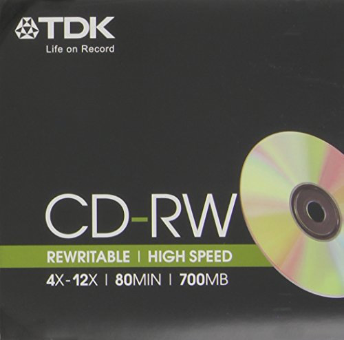 TDK CD-RW 80 min 4-12x 1 pack
