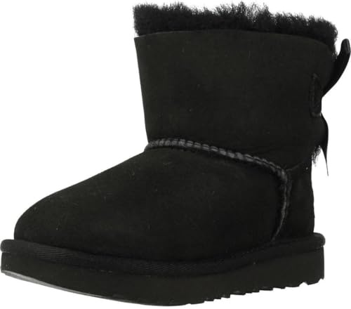 UGG Unisex Kinder Mini Bailey Bow Ii Classic Boot, BLACK, 33.5 EU
