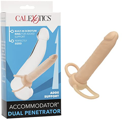 CalExotics Accommodator Dual Penetrator - Ivory