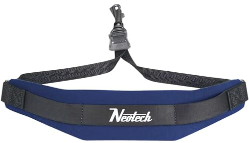 Neotech 1903162 Soft Sax Strap Regular with Swivel Hook - Navy, 0.25 in*21.0 in*2.5 in