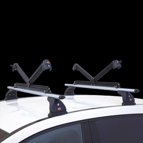 FABBRI 6801888 Portasci per barre portatutto Tetto veicolo Barre portasci Portasci da tetto Barre porta snowboard