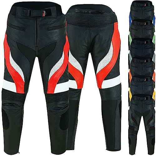 German Wear Pantalones de cuero para motocicleta
