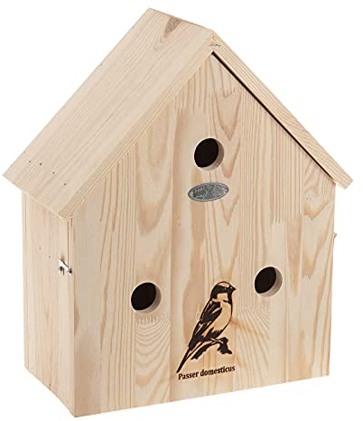 SIDCO Nistkasten Spatzen Brutkasten Spatz Vogelhaus Holz Spatzenhaus Spatzenvilla Haus