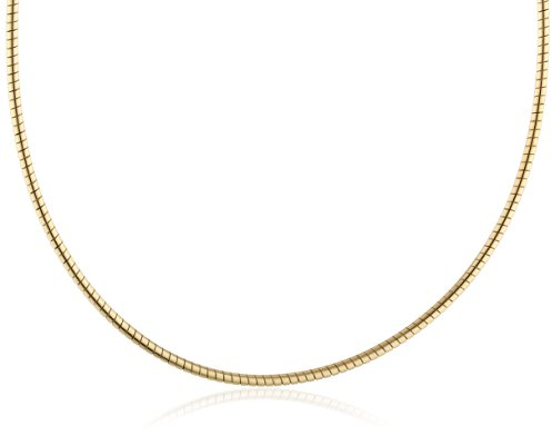 InCollections Damen-Halsreif 925/000 Sterlingsilber vergoldet Omega 1,4/45 cm 154029C140200