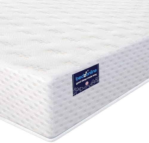 BEDZONLINE Memory Foam Mattress - 3ft Single Size (190 x 90 x 11 cm) | Firm with Therma-Pure & Reflex Foams | Orthopaedic Sleep Support | UK Made, Breathable & Hypoallergenic