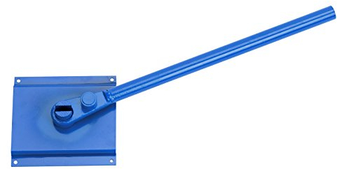 AUSONIA - Piastra piegaferro in acciaio temprato verniciato con manico diametro max 10/12 mm