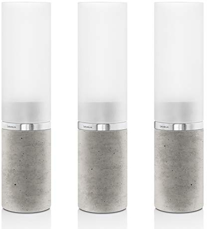 blomus -FINCA- Laterne S aus pulverbeschichtetem Metall, Windlicht, exklusive Optik, modernes Wohnaccessoire, stimmungsvolle Atmosphäre, Indoor-Nutzung (H / B / T: 29,5 x 22 x 22 cm, Schwarz, 63686)