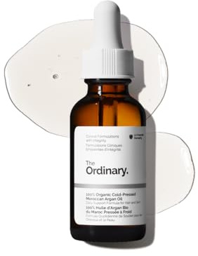 The Ordinary 100% Organic Cold-Pressed Moroccan Argan Oil, Bio-Arganöl aus Marokko, kaltgepresst, Pflegende und feuchtigkeitsspendende Behandlung für Haut und Haar, 30ml