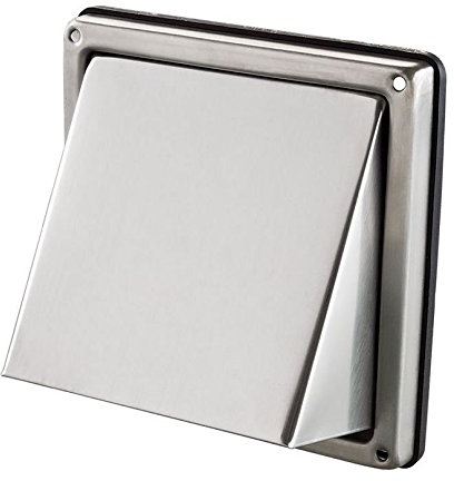 Intelmann Grille de protection contre les intempéries Ø 125 mm capot en acier inoxydable