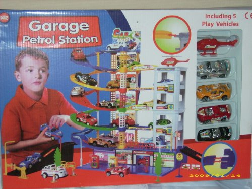 A to Z 7287 Kit de Jeu pour Garage et Station-Service 4 Niveaux