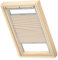 VELUX Original Wabenplissee, SK06, Beige, mit Grauer Führungsschiene