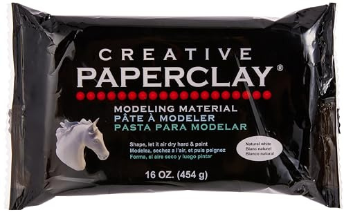 Creative Paperclay for Modeling Compound, 16-Ounce, White, 4 x 1 x 8 (Length x Width x Height)