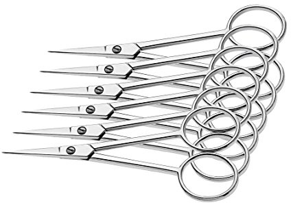 Westcott E-13102 00-I silhuettsax, rostfritt stål, spets, 10 cm, 6 stycken