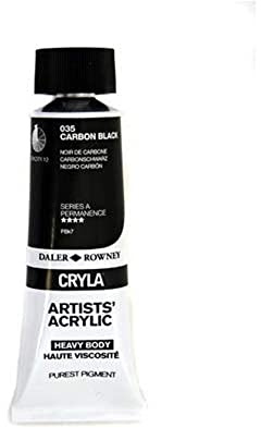 Daler-Rowney Cryla Acrylic 75 ml Carbon Black, Professional Artists