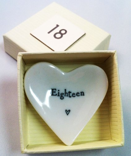 East of India 18 Porcelain Heart Dish