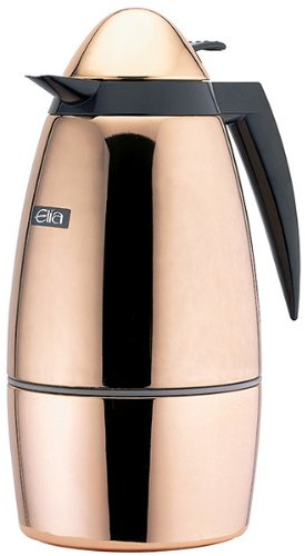 Elia CJN-1000C0 Vacuum Coffee Jug, Metal, 1 Liter, Copper