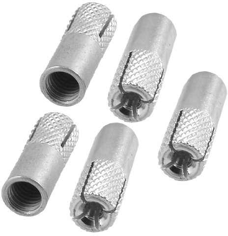 Sourcingmap 28mm Long Metal M8 Threaded Expansion Bolt Sleeve Anchors Tool 5 Pcs