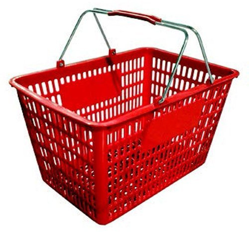 Fma Omcan Plastic Shopping Basket (Red)