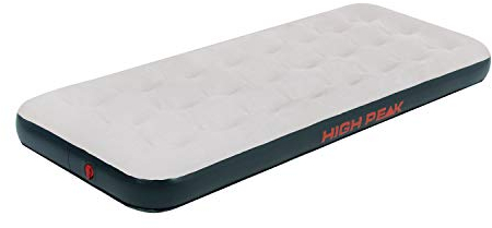 High 40032 Peak Unisex Single Luftbett, mit Anti-Rutsch Funktion, atmungsaktiv, robust, Oberseite,weich, für Indoor Indoor und Outdoor, hellgrau/dunkelgrau, 185 x 74 x 20 cm