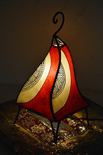Henna Lamps & Sconces Moroccan Hand Made Leather lamp Henna Tattoo African Red Beige