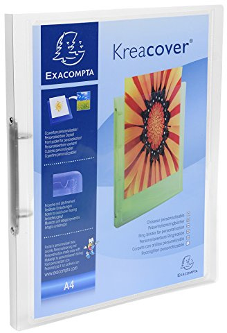 Exacompta 5 flexible Ringbücher PP personalisierbar A4 2 Ringe farblos