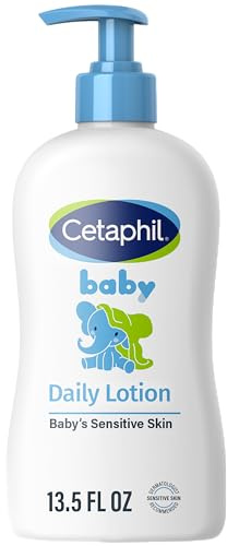 Cetaphil Baby Daily Lotion with Organic Calendula |Vitamin E | Sweet Almond & Sunflower Oils |13.5 Fl. Oz