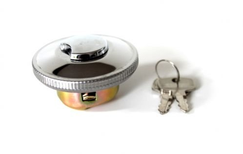 40mm Universal Chrom Tankdeckel abschließbar passend für Mofa, Moped & Mokick – Tankschloss mit Bajonettverschluss, Ersatz passend für 40mm Tanköffnung